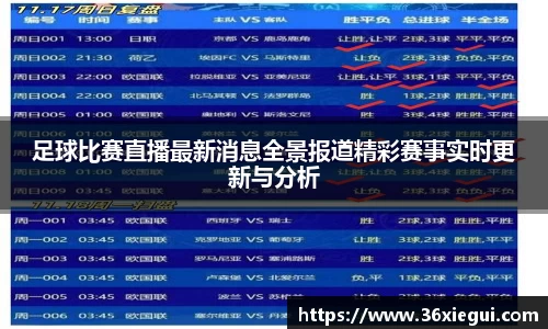 足球比赛直播最新消息全景报道精彩赛事实时更新与分析